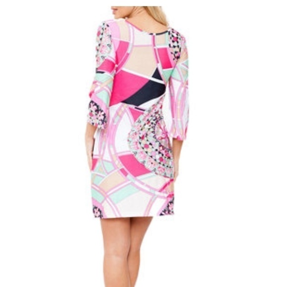 White Mark Couture Collection women’s mint pink Nikki bell sleeve dress size S - Picture 2 of 8